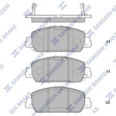 Колодки дисковые передние HI-Q SP1779