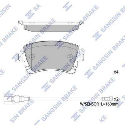 Колодки дисковые задние HI-Q SP1818
