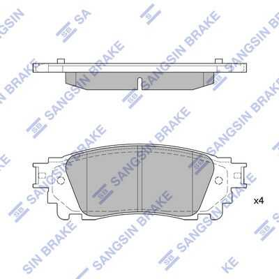 Колодки дисковые задние HI-Q SP1827