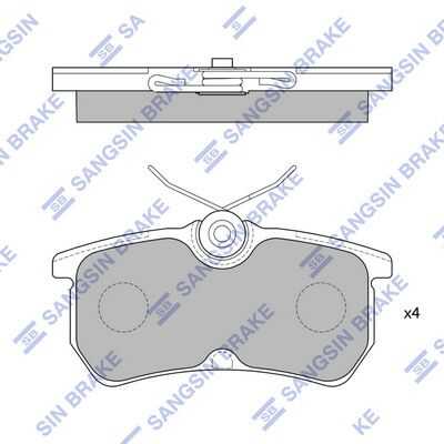 Тормозные колодки дисковые HI-Q SP1865