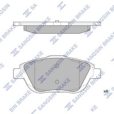 Тормозные колодки дисковые HI-Q SP1880