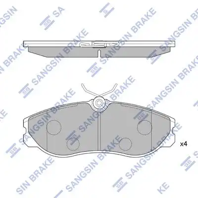 Sp1887 колодки тормозные дисковые передние HI-Q SP1887