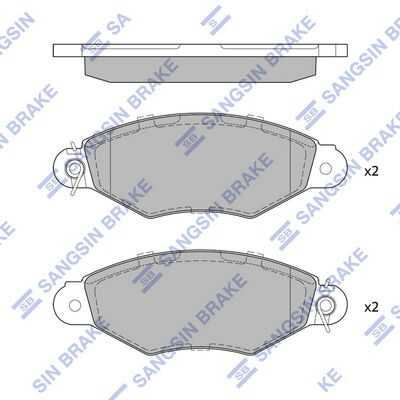 Колодки дисковые HI-Q SP1891A