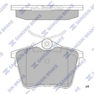 Тормозные колодки дисковые HI-Q SP1897