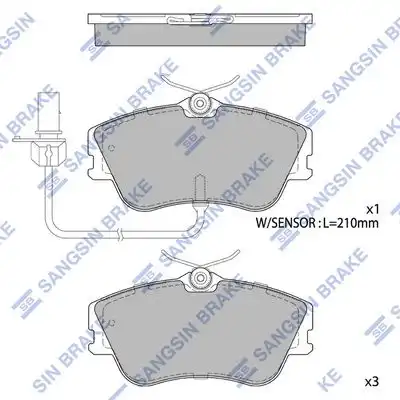 Sp1985 колодки дисковые передние HI-Q SP1985