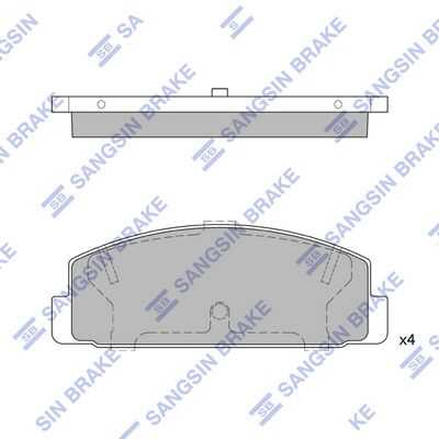 Тормозные колодки дисковые HI-Q SP2028
