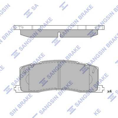 Колодки дисковые задние HI-Q SP2036