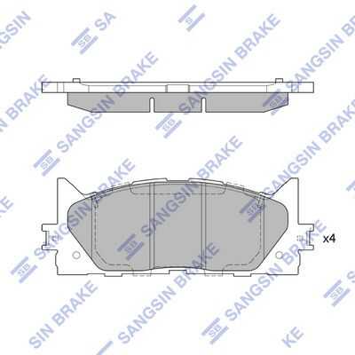 Передние дисковые колодки HI-Q SP2080