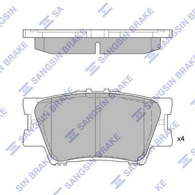 Задние дисковые колодки HI-Q SP2081