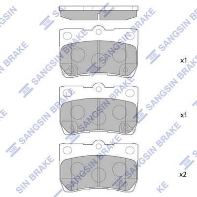 Тормозные колодки дисковые HI-Q SP2083