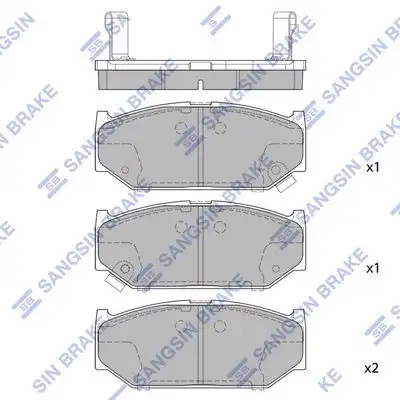 Sp2086 колодки дисковые п. HI-Q SP2086