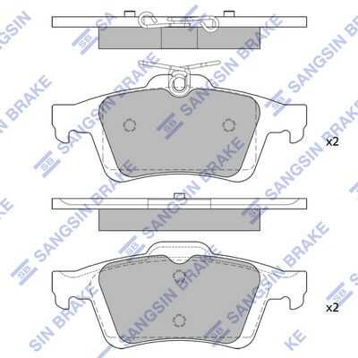 Задние дисковые колодки HI-Q SP2091