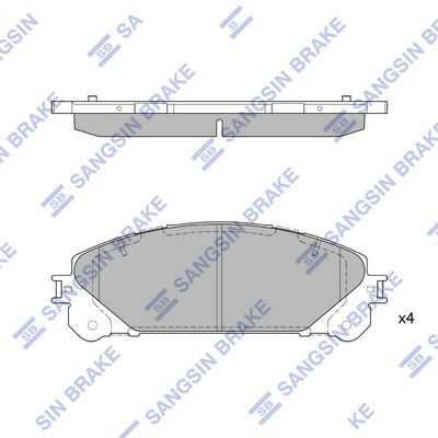 Тормозные колодки дисковые HI-Q SP2137