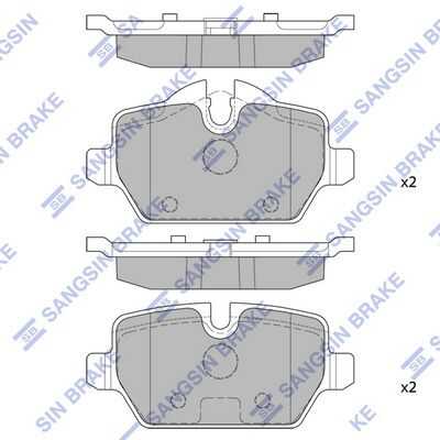 Тормозные колодки дисковые HI-Q SP2161