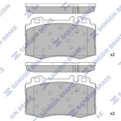 Тормозные колодки дисковые HI-Q SP2193