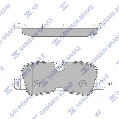 Колодки дисковые задние HI-Q SP2234