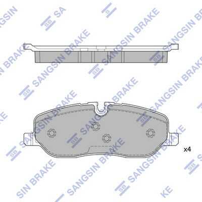 Колодки тормозные HI-Q SP2236