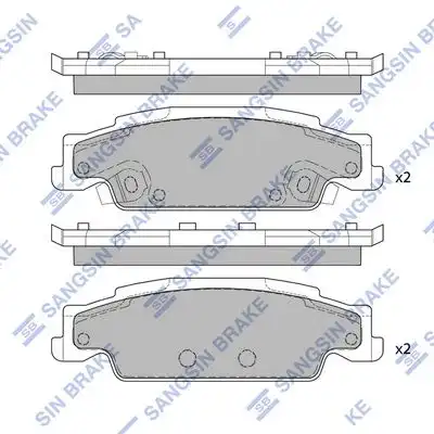 Sp2249 колодки дисковые задние HI-Q SP2249