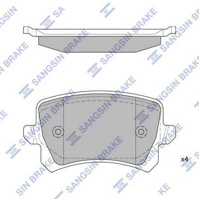 Колодки дисковые задние HI-Q SP2263