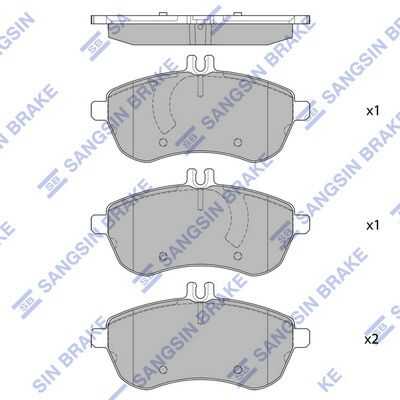 Тормозные колодки дисковые HI-Q SP2284