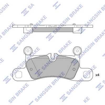 Колодки тормозные HI-Q SP2319