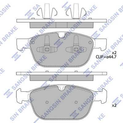 Колодки тормозные HI-Q SP2320