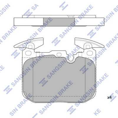 Sp2402 колодки дисковые передние HI-Q SP2402