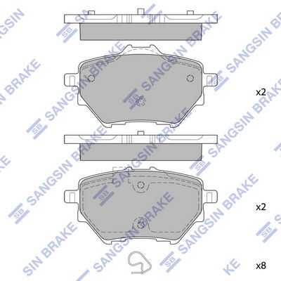 Колодки дисковые задние HI-Q SP2467