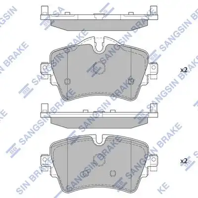 Sp4005 колодки дисковые передние HI-Q SP4005