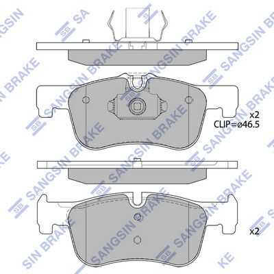Колодки тормозные HI-Q SP4043