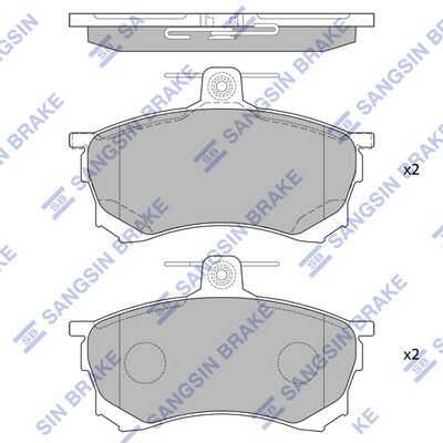 Тормозные колодки дисковые HI-Q SP4051