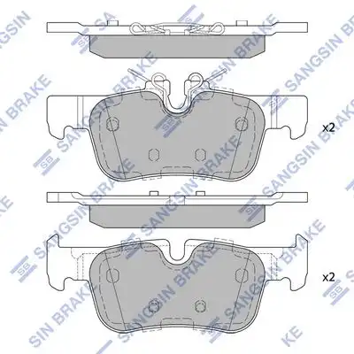 Sp4066 колодки тормозные задние HI-Q SP4066