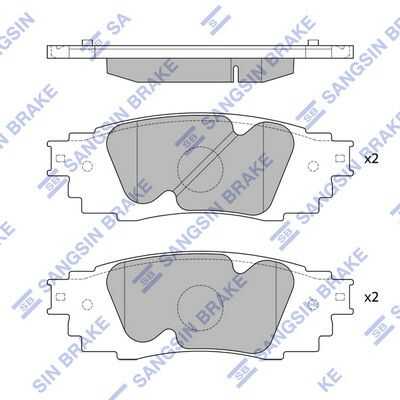 Колодки дисковые задние HI-Q SP4091