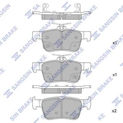 Колодки дисковые задние HI-Q SP4127