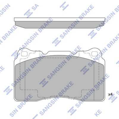 Тормозные колодки дисковые HI-Q SP4145A