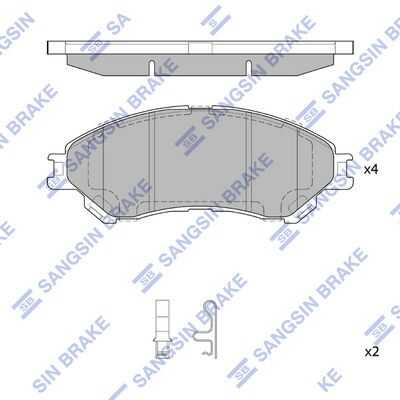 Колодки дисковые передние HI-Q SP4212