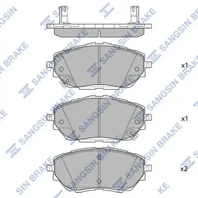 Sp4213a колодки тормозные передние HI-Q SP4213A
