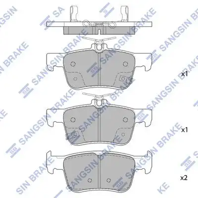 Sp4315 колодки тормозные дисковые задние HI-Q SP4315