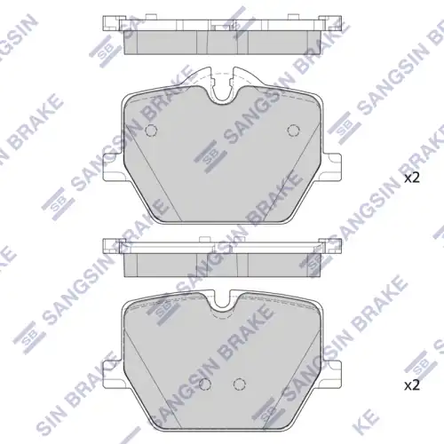 Sp4396 колодки тормозные bmw 3 g20 m 18- задние HI-Q SP4396