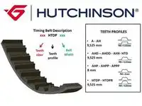Ремень грм HUTCHINSON 126HTDP27