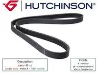 Поликлиновой ремень (ручейковый) HUTCHINSON 1400K7