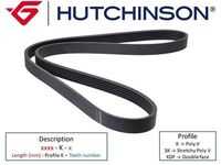 Ремень поликлиновой HUTCHINSON 2155K6