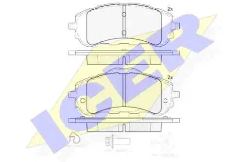 Тормозные колодки ICER 182160