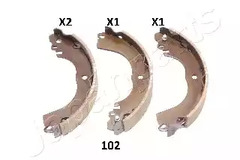 Колодки тормозные барабанные JAPANPARTS GF-102AF