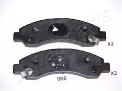Колодки тормозные JAPANPARTS PA-006AF