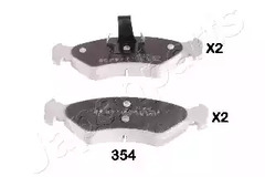 Тормозные колодки JAPANPARTS PA-354AF