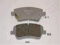 Тормозные колодки JAPANPARTS PA-800AF