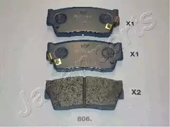 Тормозные колодки JAPANPARTS PA-806AF