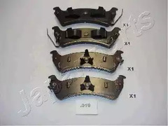 Колодки тормозные дисковые JAPANPARTS PP-019AF