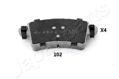 Колодки тормозные дисковые JAPANPARTS PP-102AF
